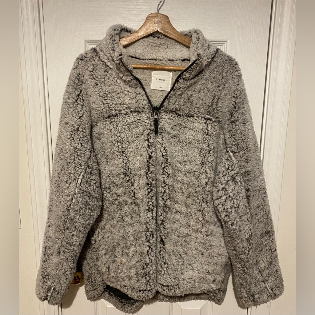 Fuzzy Half Zip Jacket